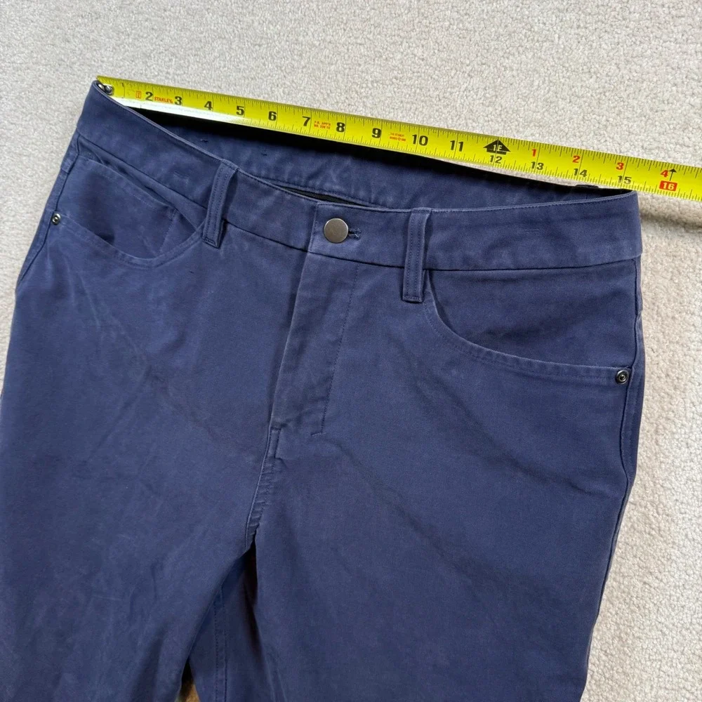 Lululemon ABC Pant Slim Men 31 Navy Blue Technical‎ 5-Pocket Chino Trousers